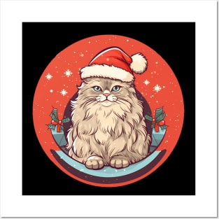 Siberian Cat Xmas, Love Cats Posters and Art